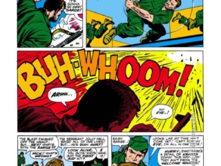 Sgt. Fury and His Howling Commandos #27, pg. 7; pencils, Dick Ayers; inks, John Tartaglione; Nick Fury
