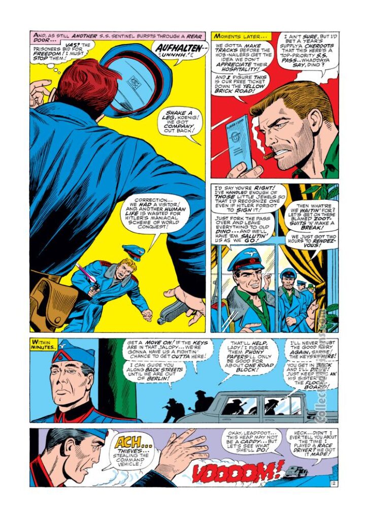 Sgt. Fury and His Howling Commandos #42, pg. 12; pencils, Dick Ayers; inks, John Tartaglione; Nick Fury