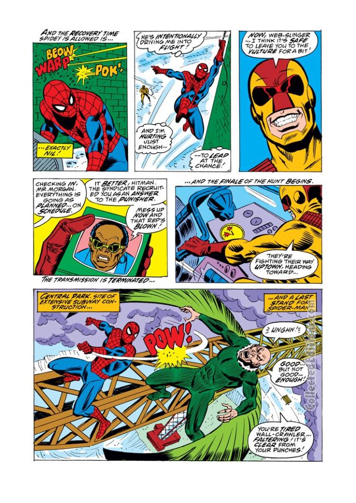 Spectacular Spider-Man #5, pg. 14; pencils, Sal Buscema; Hitman vs. Peter Parker/Vulture