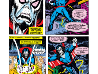 Spectacular Spider-Man #7, pg. 6; pencils, Sal Buscema; Peter Parker, Morbius