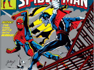 Spectacular Spider-Man #8 cover; pencils and inks, Paul Gulacy; Morbius/Peter Parker