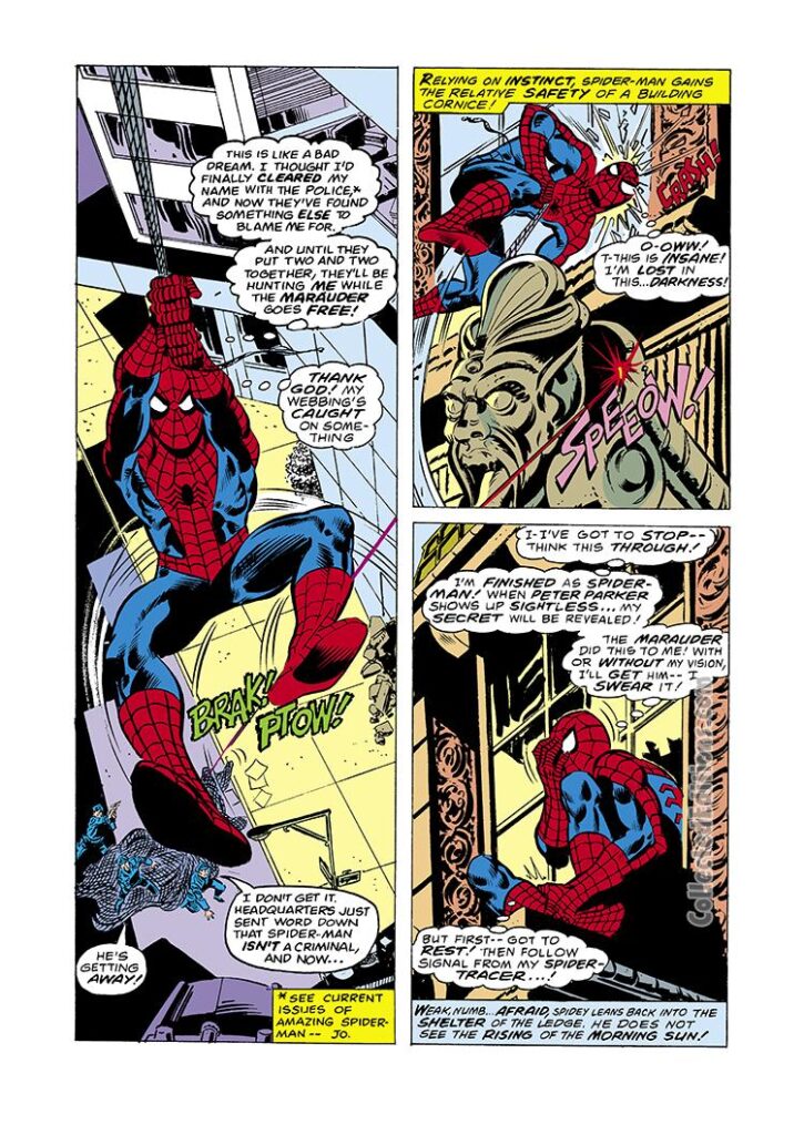 Spectacular Spider-Man #26, pg. 8; pencils, Jim Mooney; Peter Parker