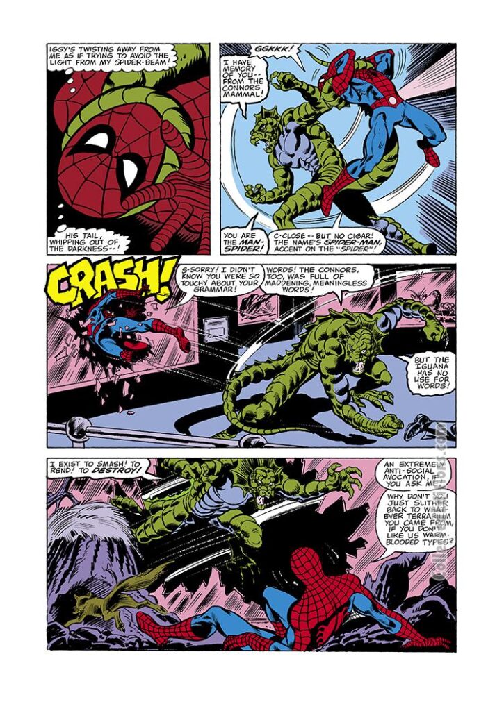 Peter Parker Spectacular Spider-Man #33, pg. 2; pencils, Jim Mooney; inks, Frank Springer