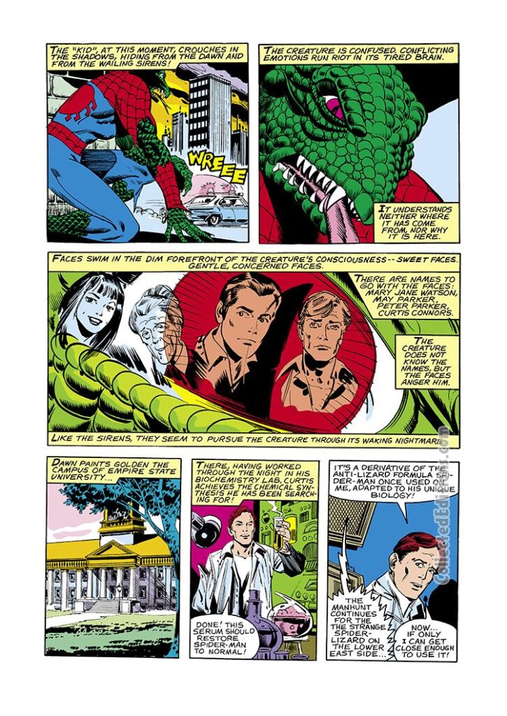 Peter Parker Spectacular Spider-Man #40, pg. 7; pencils, Frank Springer; inks, Ricardo Villamonte