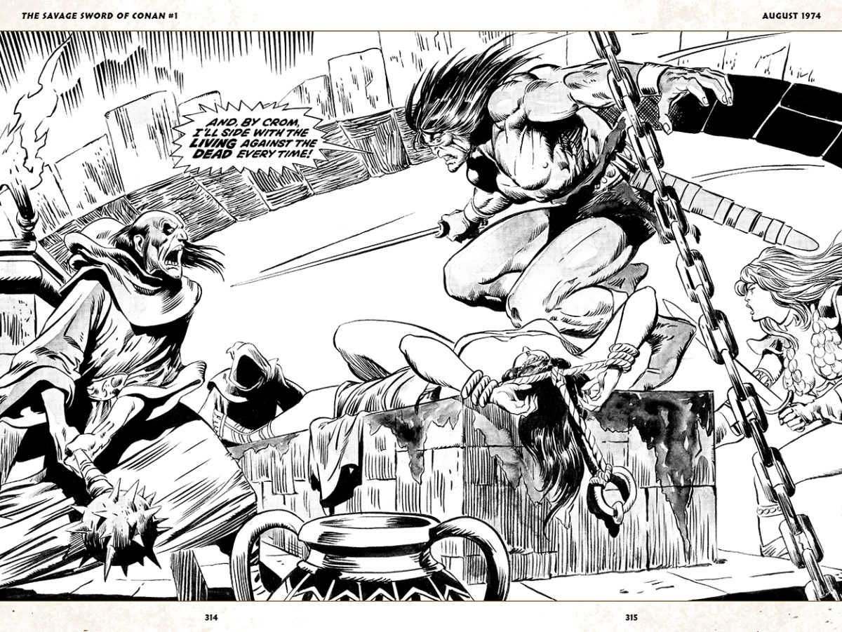 Savage Sword of Conan #1; pencils, John Buscema; inks, Pablo Marcos