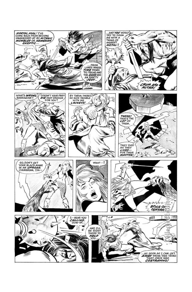 Savage Sword of Conan #1, pg. 18; pencils, John Buscema; inks, Pablo Marcos; Red Sonja