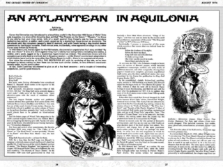 Savage Sword of Conan #1; article by Glenn Lord, art by Marie Severin