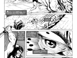 Savage Sword of Conan #2; Kull in &ldquo;The Beast From the Abyss&rdquo;, pg. 10; pencils, Howard Chaykin; inks, The Crusty Bunkers