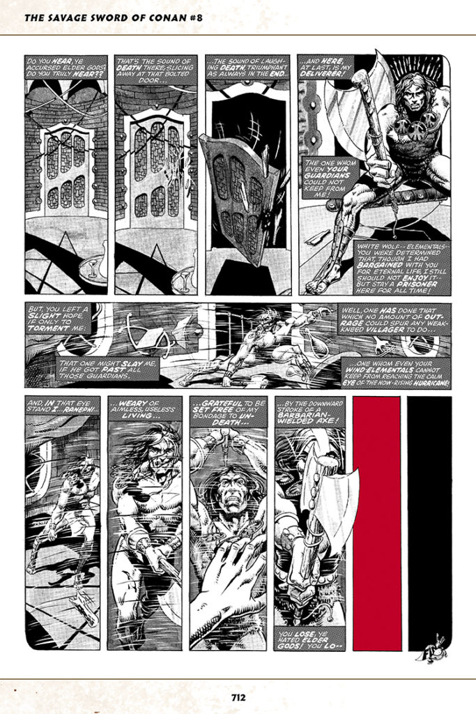 Savage Sword of Conan #8; pencils and inks, Tim Conrad