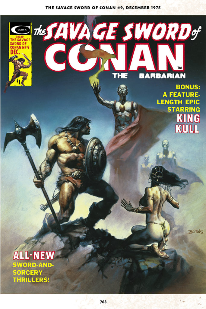 Savage Sword of Conan #9 cover; art, Boris Vallejo