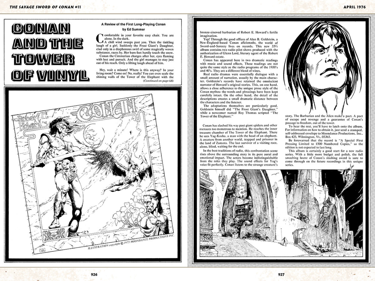 Savage Sword of Conan #11; article, Ed Summer; illustrations, Tim Conrad & Mike Kaluta