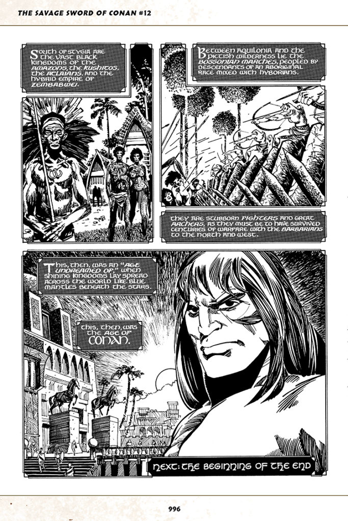 Savage Sword of Conan #12; pencils and inks, Walter Simonson