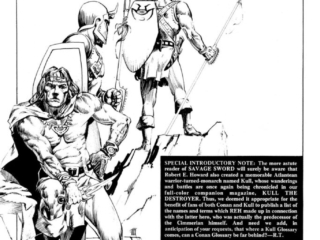 Savage Sword of Conan #14; &ldquo;A King Kull Glossary&rdquo;, art by Michael Whelan