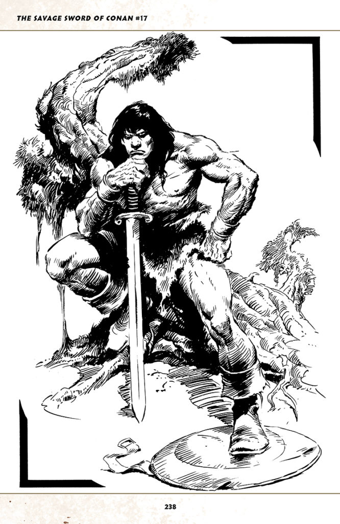 Savage Sword of Conan #17; pencils and inks, John Buscema pinup