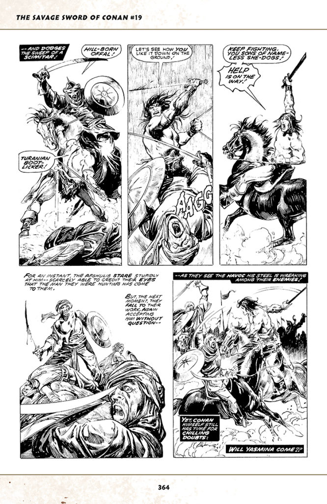 Savage Sword of Conan #19; pencils, John Buscema; inks, Alfredo Alcala; Roy Thomas