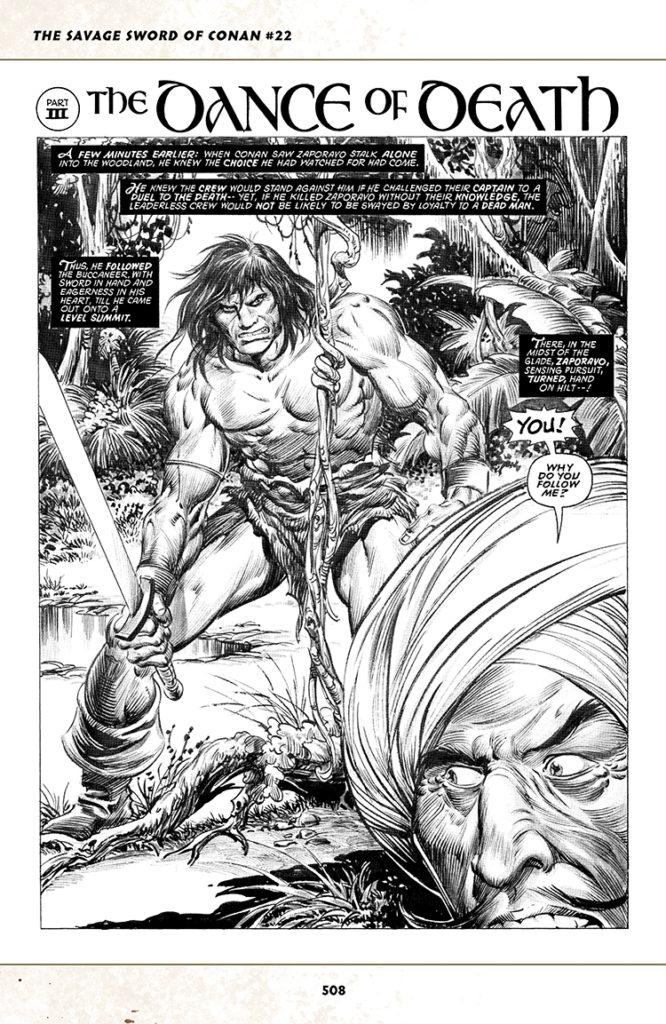 Savage Sword of Conan #22; pencils, John Buscema; inks, Sonny Trinidad