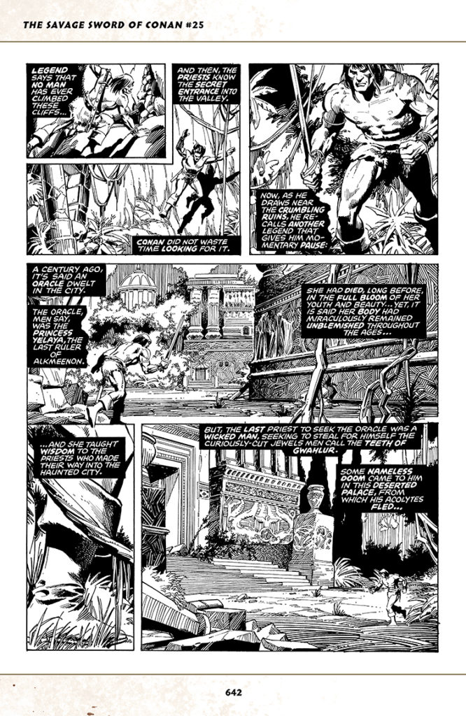 Savage Sword of Conan #25; pencils, Dick Giordano; inks, Dick Giordano, Terry Austin