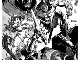 Savage Sword of Conan #29 pinup; Gil Kane