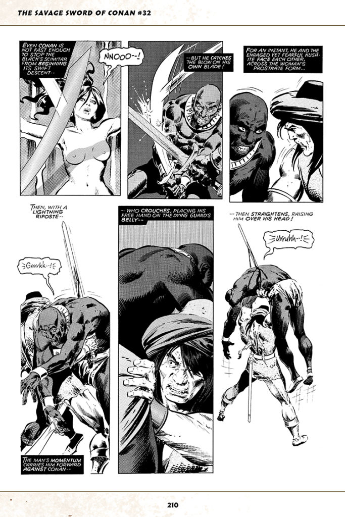 Savage Sword of Conan #32; pencils, John Buscema; inks, Tony DeZuniga; nudity Marvel black-and-white magazine