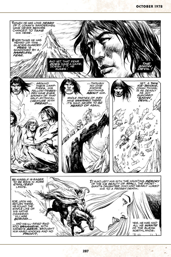 Savage Sword of Conan #34; pencils, Carmine Infantino; inks, Alfredo Alcala