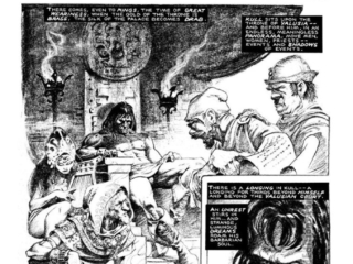 Savage Sword of Conan #34; Kull in &ldquo;Mirrors of Tuzun Thune&rdquo;, pg. 1; pencils and inks, Mike Ploog; Roy Thomas