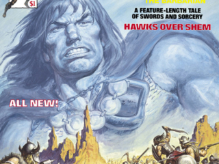 Savage Sword of Conan #36 cover; Earl Norem; Hawks over Shem
