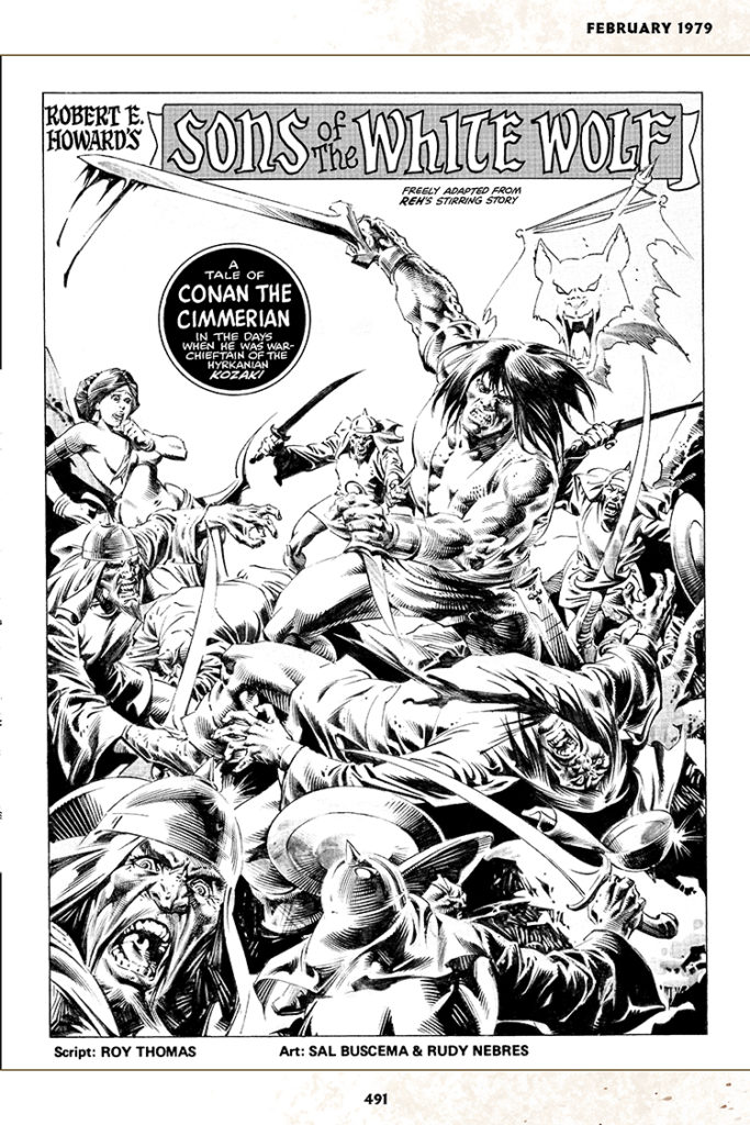 Savage Sword of Conan #37; pencils, Sal Buscema; inks, Rudy Nebres