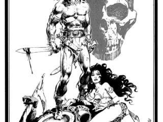 Savage Sword of Conan #44; pinup art by Tony DeZuniga