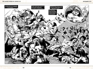 Savage Sword of Conan #46, pgs. 36-37; pencils, Ernie Colon; inks, Tony DeZuniga