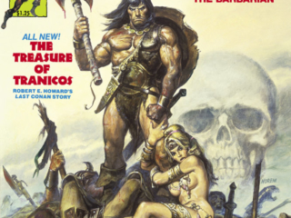 Savage Sword of Conan #47 cover; painted art, Earl Norem; Treasure of Tranicos