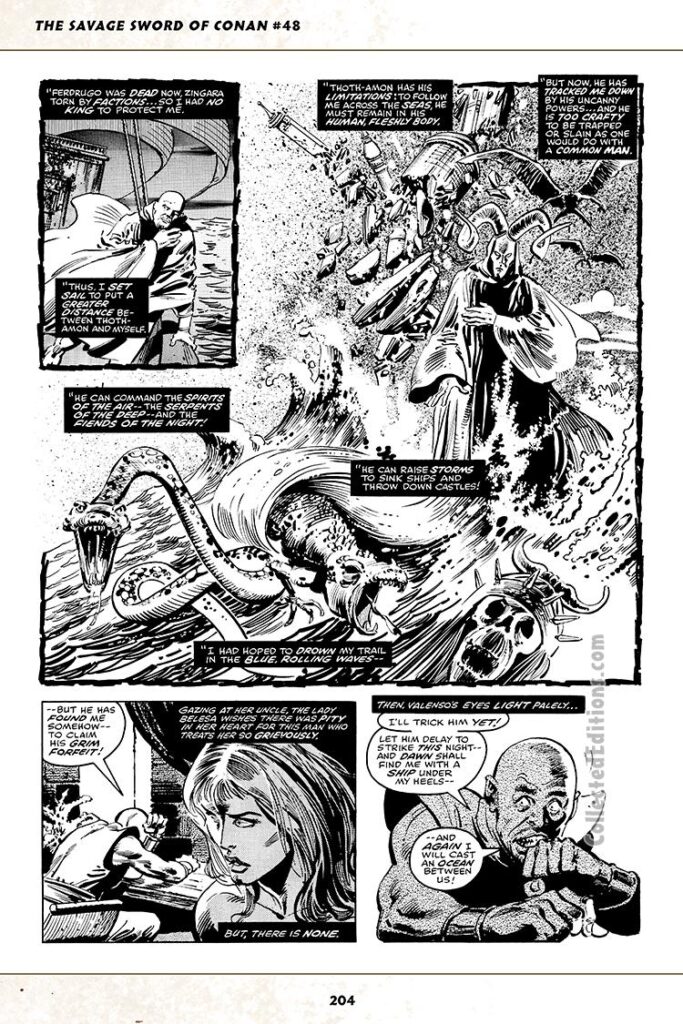 Savage Sword of Conan #48, pg. 10; pencils, John Buscema; inks, Klaus Janson; Thoth-Amon