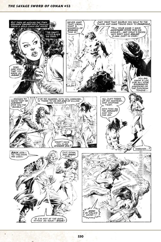 Savage Sword of Conan #53, pg. 32; pencils, John Buscema; inks, Rudy Nebres