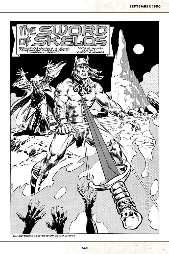 Savage Sword of Conan #56, pg. 3; pencils, John Buscema; The Sword of Skelos