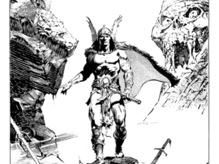 Savage Sword of Conan #56, pinup; pencils and inks, Tony DeZuniga
