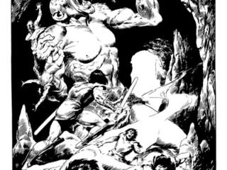 Savage Sword of Conan #58, pinup; pencils and inks, John Buscema