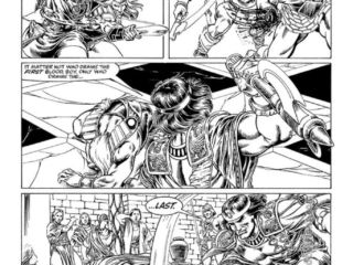 Savage Sword of Conan #147; Kull in &ldquo;Rites of Passage&rdquo;, pg. 7; pencils and inks, William Johnson