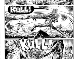 Savage Sword of Conan #150; Kull in &ldquo;Trial by Fear&rdquo;, pg. 5; pencils and inks, Mark Pacella