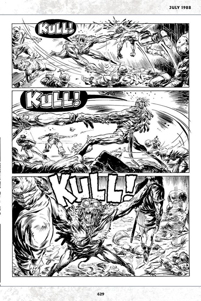 Savage Sword of Conan #150; Kull in “Trial by Fear”, pg. 5; pencils and inks, Mark Pacella