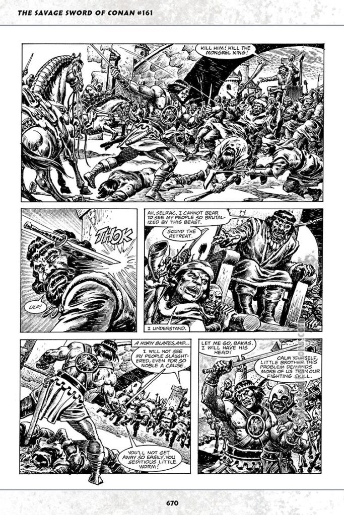 Savage Sword of Conan #161; Kull in “Distortions”, pg. 3; pencils and inks, Ernie Chan