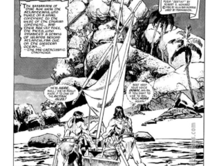 Savage Sword of Conan #193; Kull in &ldquo;Kull the Pict-Killer&rdquo;, pg. 1; pencils and inks, Tony DeZuniga