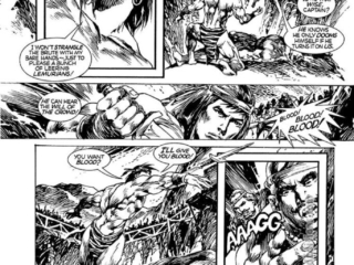 Savage Sword of Conan #230; Kull in &ldquo;Like a Wolf at Bay&rdquo;, pg. 11; pencils and inks, E.R. Cruz