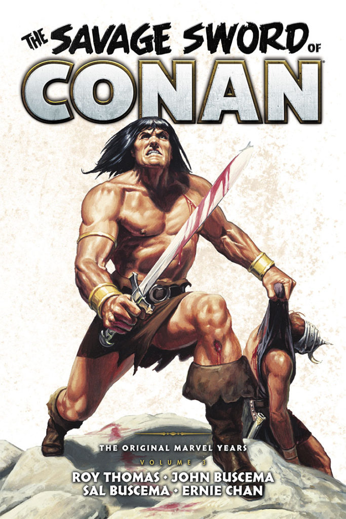 Savage Sword of Conan Omnibus Vol. 3 title page; art by Bob Larkin