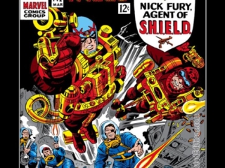 Strange Tales #142 cover; pencils, Jack Kirby; inks, Mike Esposito, Nick Fury, Agent of S.H.I.E.L.D.