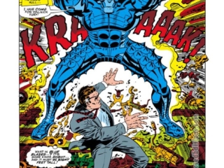 Nick Fury from Strange Tales #154, pg. 5; pencils and inks, Jim Steranko; Agent of SHIELD, S.H.I.E.L.D., splash page, Dreadnought, first appearance