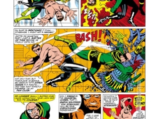 Nick Fury from Strange Tales #158, pg. 4; pencils and inks, Jim Steranko; Agent of SHIELD, S.H.I.E.L.D., Baron Strucker, Hydra