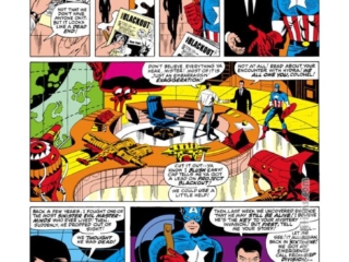 Nick Fury from Strange Tales #160, pg. 2; pencils and inks, Jim Steranko; Agent of SHIELD, S.H.I.E.L.D., Jimmy Woo, Blackout, captain America, Steve Rogers, ESP Division