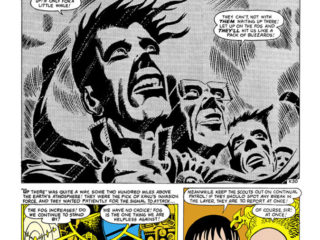 Strange Tales #50, pg. 9; "The Fog That Couldn't Lift!"; Stan Lee/Steve Ditko/Atlas Era sci-fi