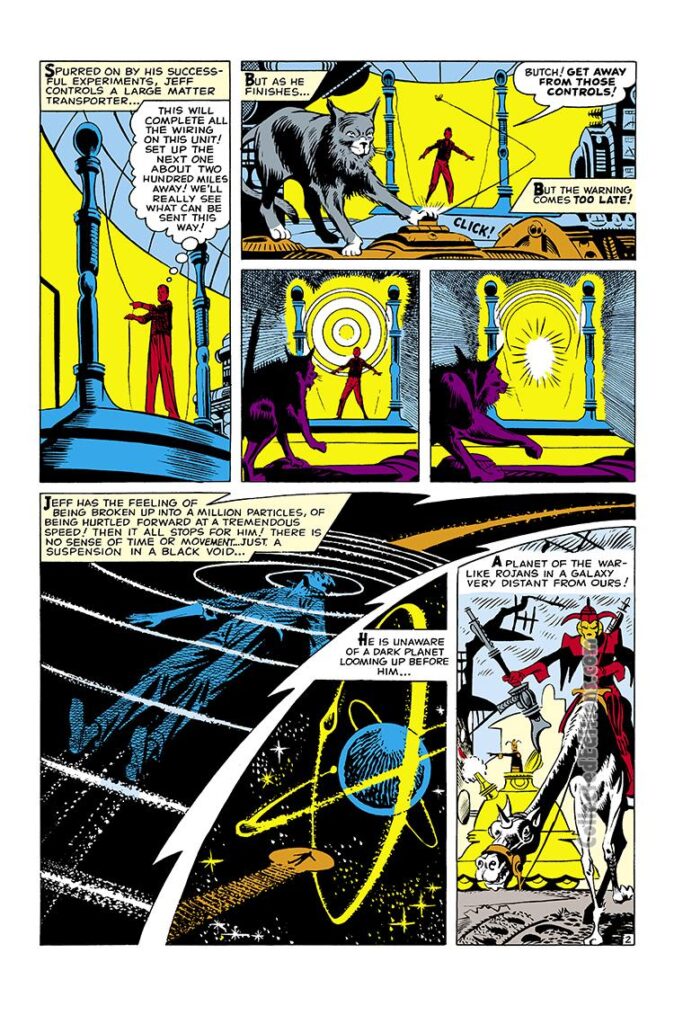 Strange Tales #67, pg. 2; &quot;Trapped Between Two Worlds!&quot;; Steve Ditko, Atlas Era suspense/horror/time travel/sci-fi