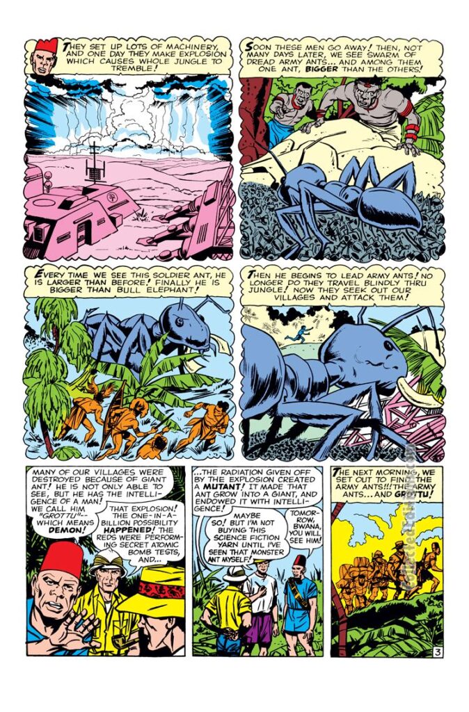 Strange Tales #73. "Grottu, King of the Insects!", pg. 3. Stan Lee Jack Kirby