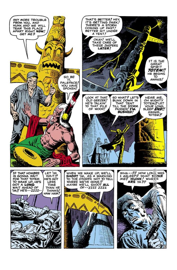 Strange Tales #74, pg. 23; "When the Totem Walks!"; Terrible Totem/Steve Ditko/Atlas Era Monsters/Stan Lee/Native American Indian mythology Marvel